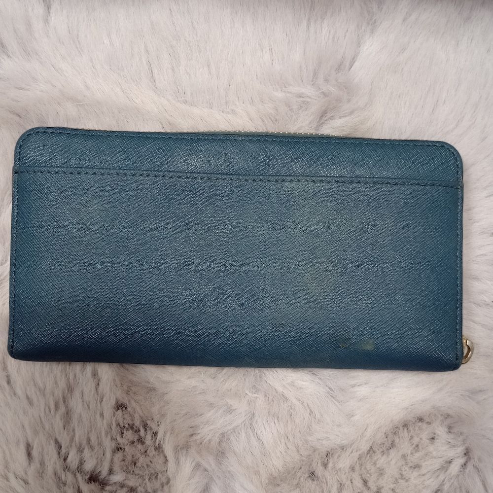 Kate Spade Blue Continental Wallet - Picture 12 of 14